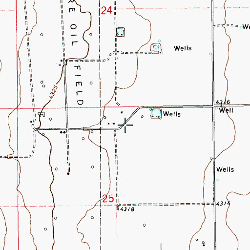 Topographic Map of 05012 Water Well, NM