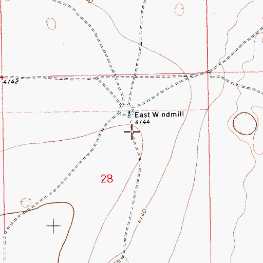 Topographic Map of 13391 Water Well, NM
