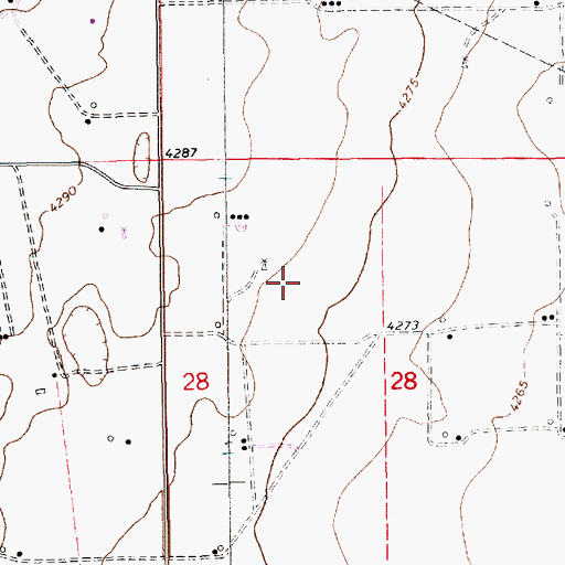 Topographic Map of 10680 Water Well, NM