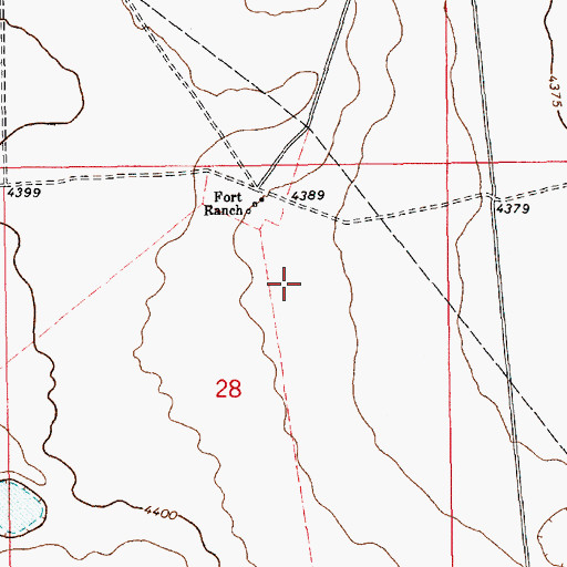 Topographic Map of 12645 Water Well, NM