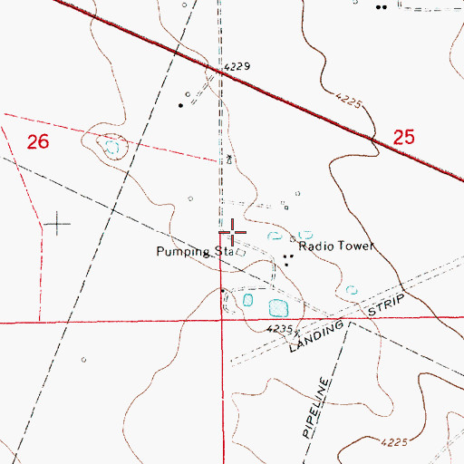 Topographic Map of 10679 Water Well, NM