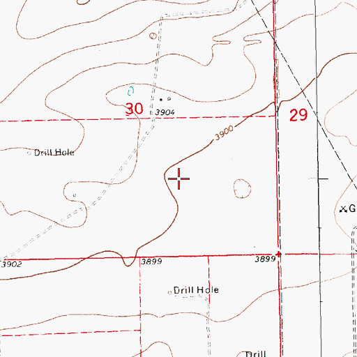 Topographic Map of 10715 Water Well, NM