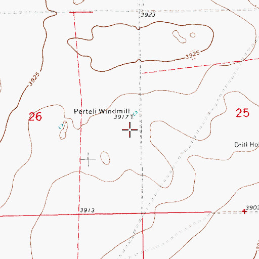 Topographic Map of 05066 Water Well, NM