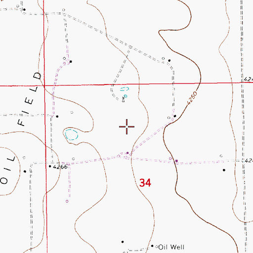 Topographic Map of 10685 Water Well, NM