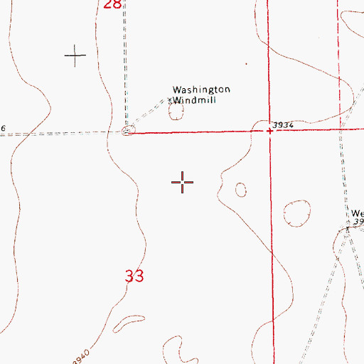 Topographic Map of 10712 Water Well, NM