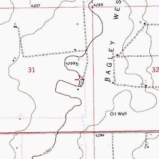 Topographic Map of 10682 Water Well, NM