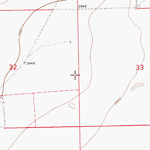 Topographic Map of 10710 Water Well, NM