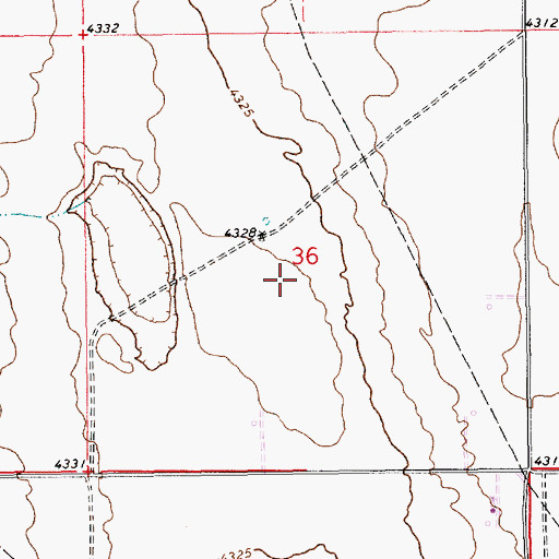 Topographic Map of 13154 Water Well, NM