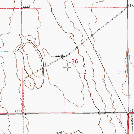 Topographic Map of 10663 Water Well, NM