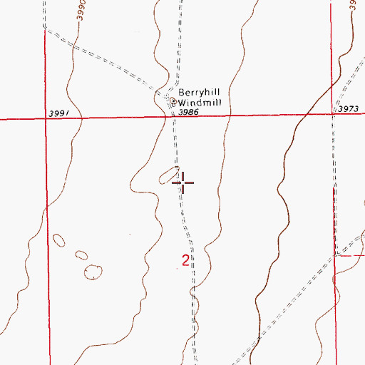 Topographic Map of 10705 Water Well, NM