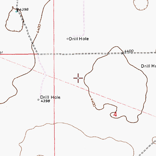 Topographic Map of 10662 Water Well, NM