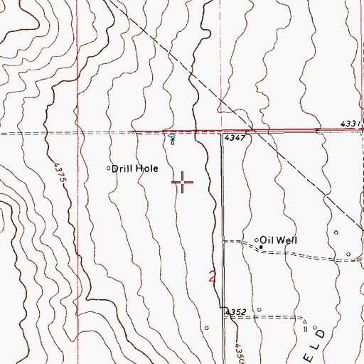 Topographic Map of 10725 Water Well, NM