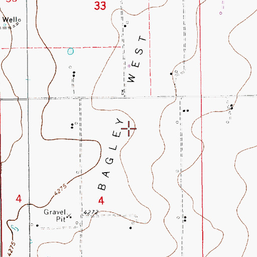 Topographic Map of 10684 Water Well, NM
