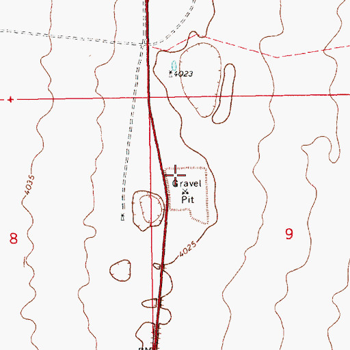 Topographic Map of 10798 Water Well, NM