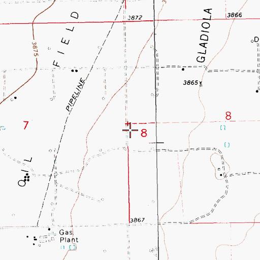 Topographic Map of 13559 Water Well, NM