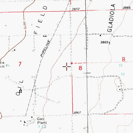 Topographic Map of 13558 Water Well, NM