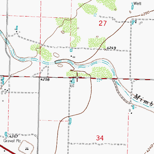 Topographic Map of 00066 Water Well, NM