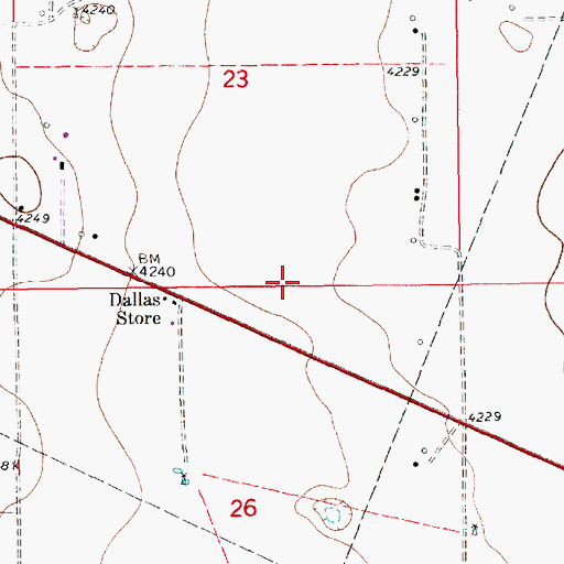 Topographic Map of 10677 Water Well, NM