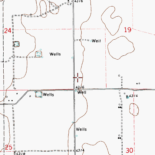 Topographic Map of 05010 Water Well, NM