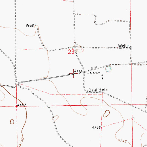 Topographic Map of 10692 Water Well, NM