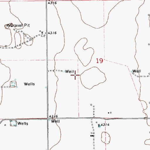 Topographic Map of 10674 Water Well, NM