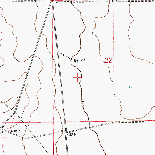 Topographic Map of 10656 Water Well, NM