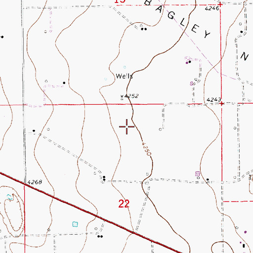 Topographic Map of 10672 Water Well, NM