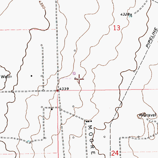 Topographic Map of 05007 Water Well, NM