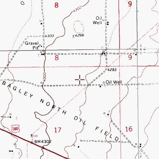Topographic Map of 13534 Water Well, NM