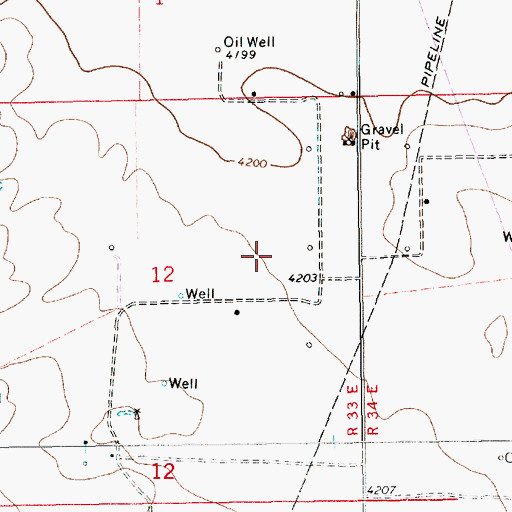Topographic Map of 05003 Water Well, NM