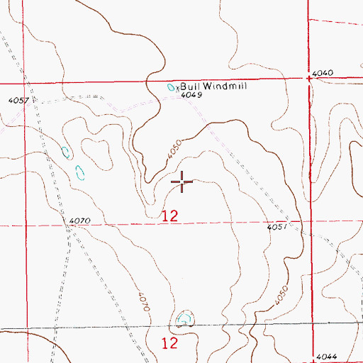 Topographic Map of 13389 Water Well, NM