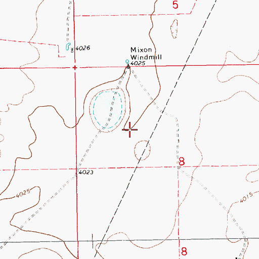 Topographic Map of 13393 Water Well, NM