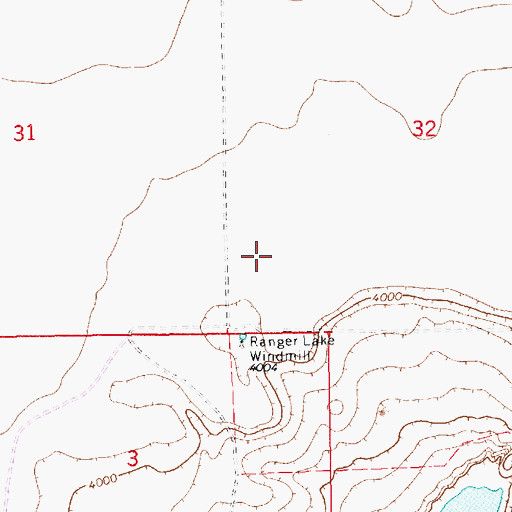Topographic Map of 12794 Water Well, NM