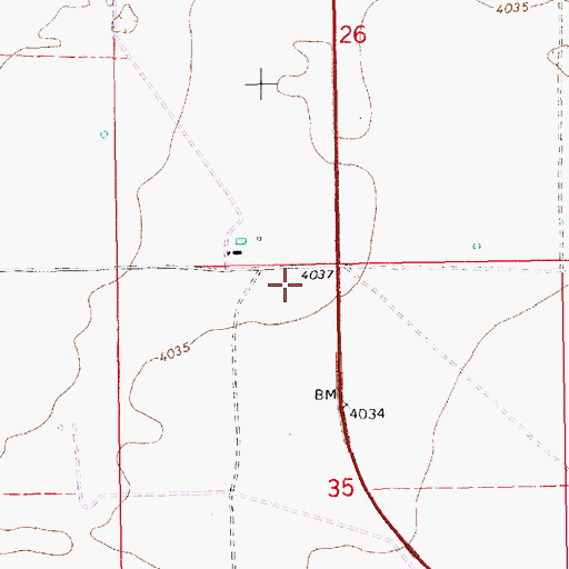 Topographic Map of 13176 Water Well, NM