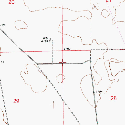 Topographic Map of 12592 Water Well, NM