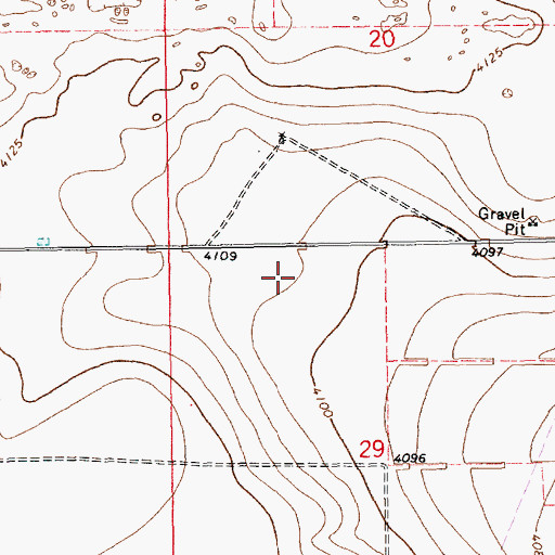 Topographic Map of 12608 Water Well, NM