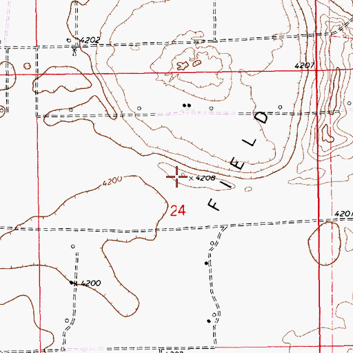 Topographic Map of 12596 Water Well, NM