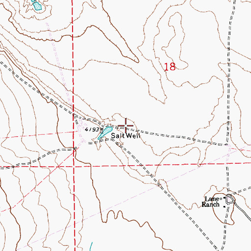 Topographic Map of 12863 Water Well, NM