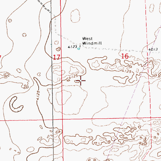 Topographic Map of 12606 Water Well, NM