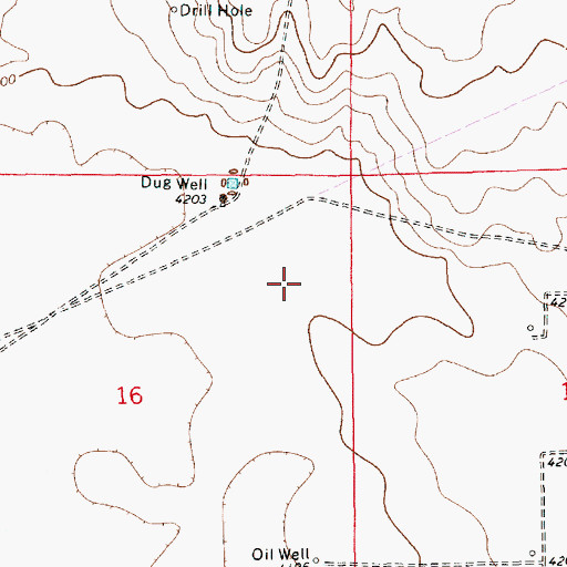Topographic Map of 12587 Water Well, NM