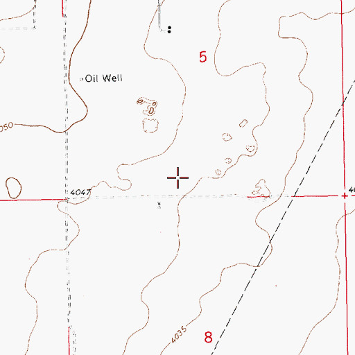 Topographic Map of 05019 Water Well, NM