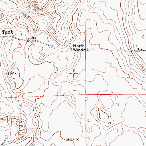 Topographic Map of 12584 Water Well, NM
