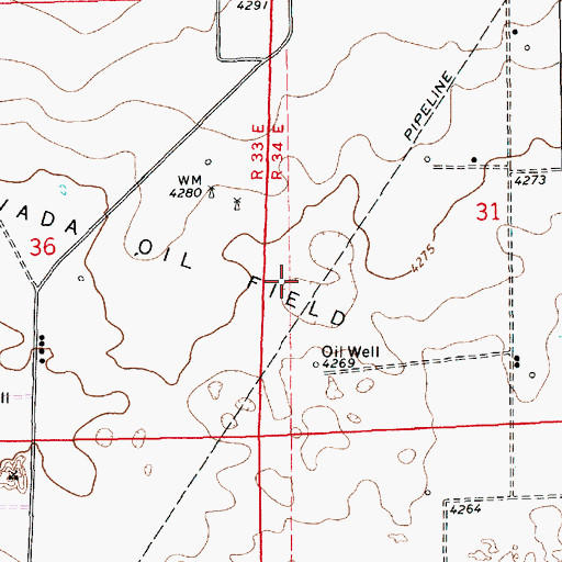 Topographic Map of 12529 Water Well, NM