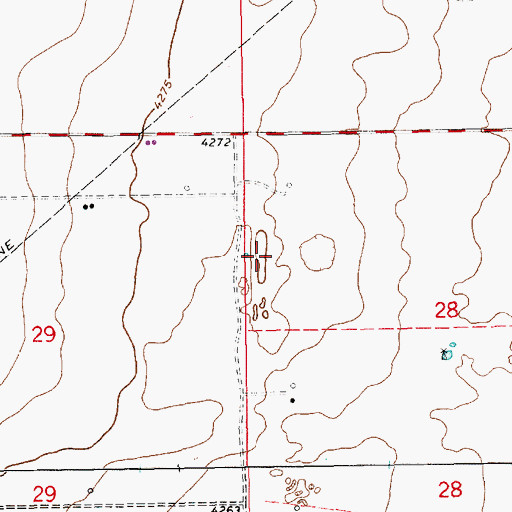 Topographic Map of 12542 Water Well, NM