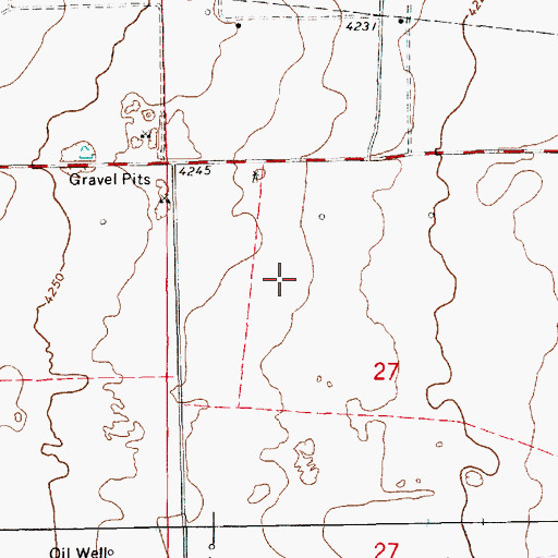 Topographic Map of 12541 Water Well, NM
