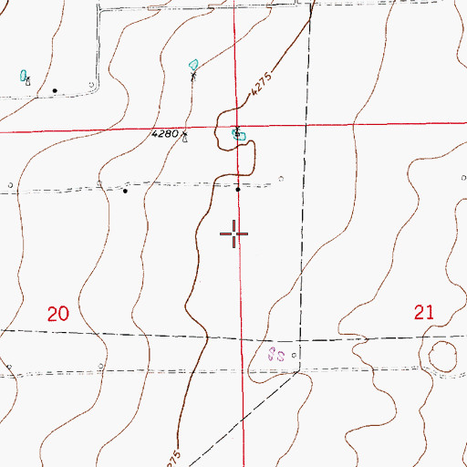 Topographic Map of 12538 Water Well, NM