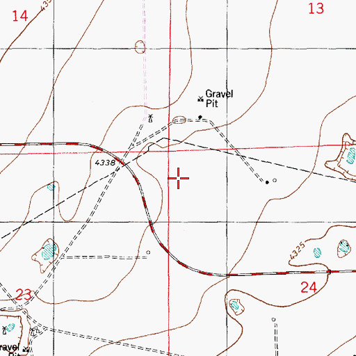 Topographic Map of 12519 Water Well, NM