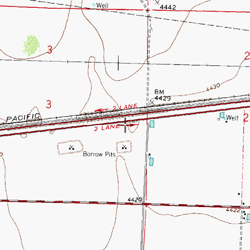 Topographic Map of 00580 Water Well, NM