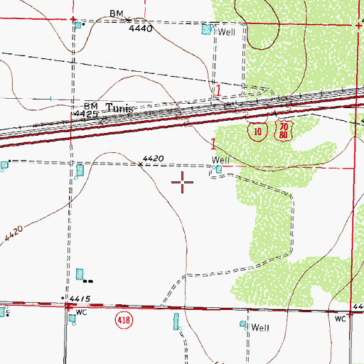 Topographic Map of 00577 Water Well, NM