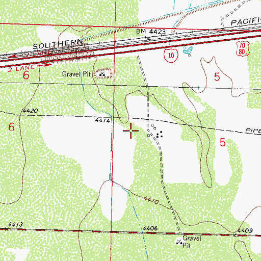 Topographic Map of 10212 Water Well, NM